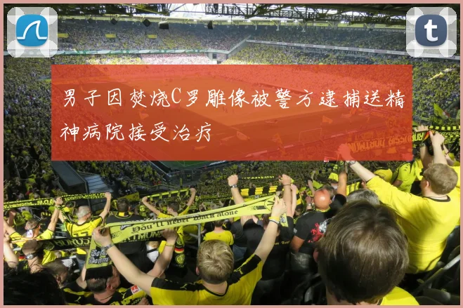 男子因焚烧C罗雕像被警方逮捕送精神病院接受治疗